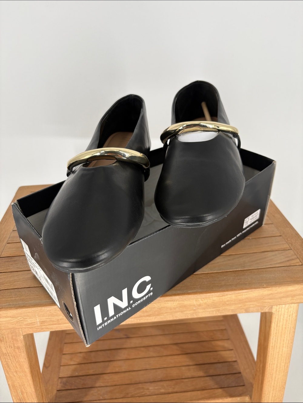 New INC women’s Classic Black Mary Jane Flats size 12 M - Picture 5 of 5